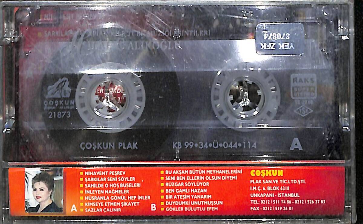 Hilal Çalıkoğlu – Piano İle Türk Müziği Esintileri Orijinal Kaset (Sıfır) * Coşkun Müzik - 1999 * KST30167 - 2