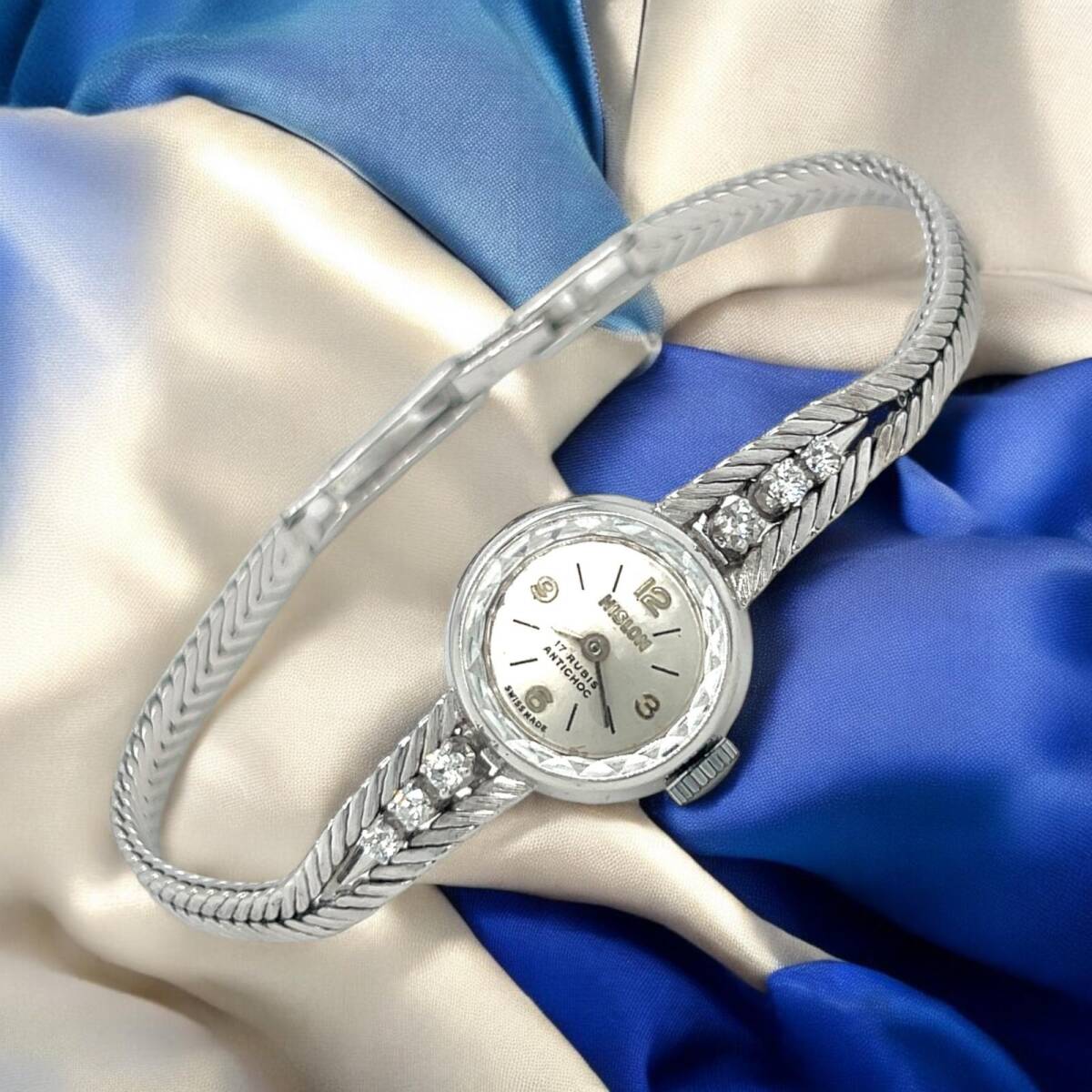 Hıslon 18 Ayar Pırlanta Taşlı Bayan Kol Saati SAA042 #16.68 - 2