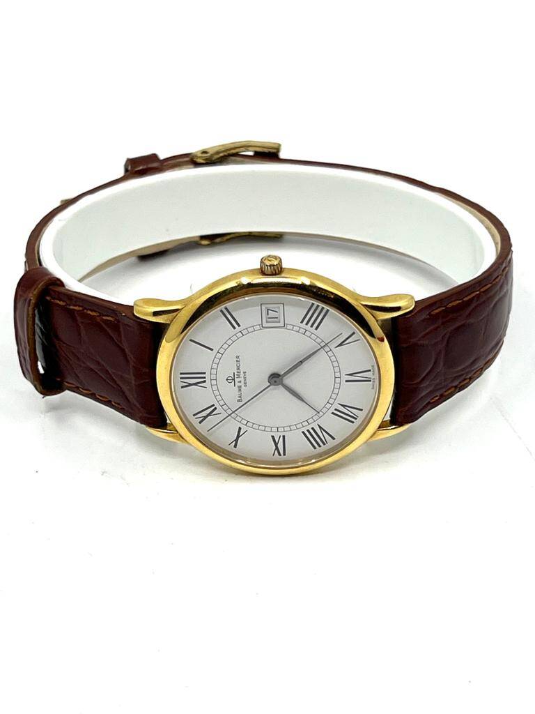 Baume & Mercier Geneve 18 Ayar Erkek Kol Saati Quartz SAA086 - 4
