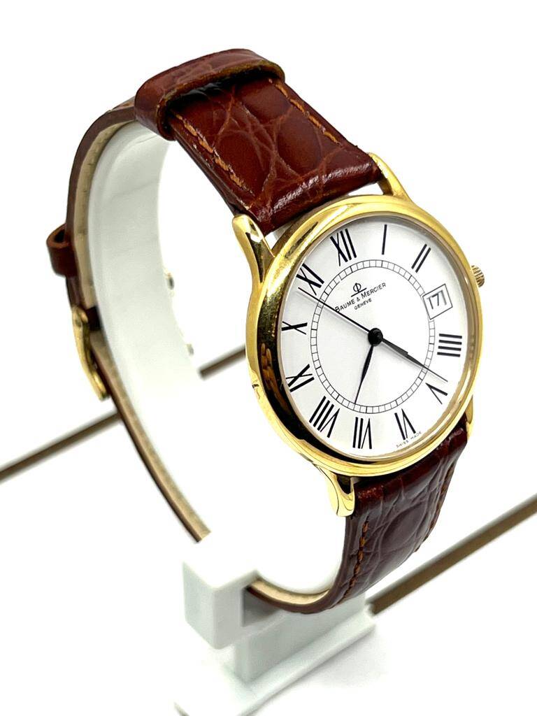 Baume & Mercier Geneve 18 Ayar Erkek Kol Saati Quartz SAA086 - 3