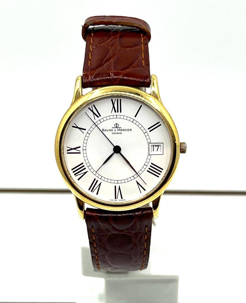 Baume & Mercier Geneve 18 Ayar Erkek Kol Saati Quartz SAA086 - 1