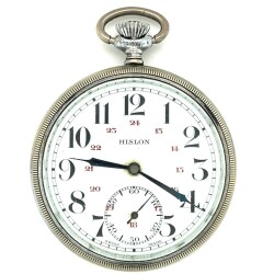 Hislon Porselen Kadran Çift Rakam Kurmalı Cep Saati – 50 mm G-GSR73 - Gökçekoleksiyon