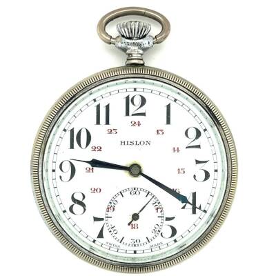 Hislon Porselen Kadran Çift Rakam Kurmalı Cep Saati – 50 mm G-GSR73 - 1