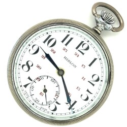 Hislon Porselen Kadran Çift Rakam Kurmalı Cep Saati – 50 mm G-GSR73 - 2