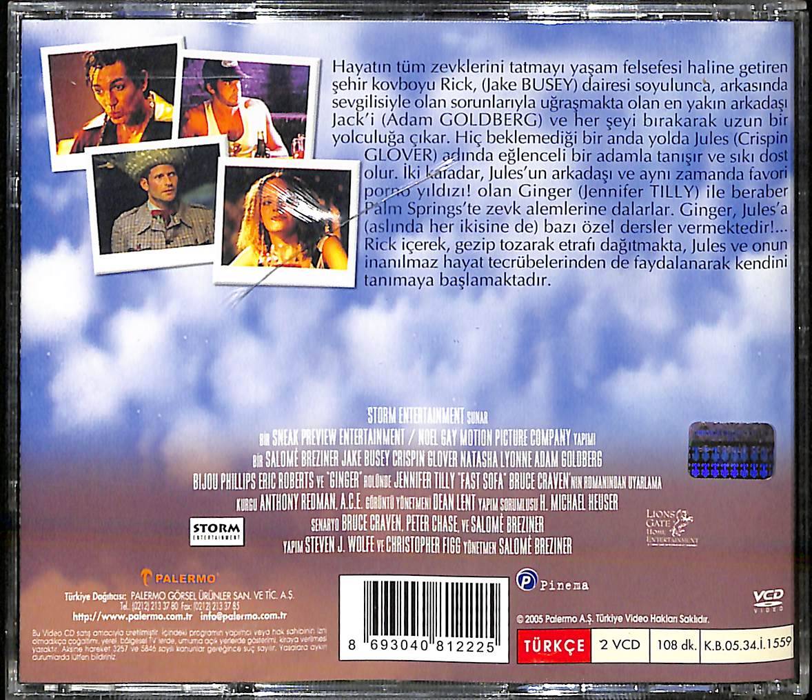 Hızlı Yatak - Fast Sofa (2001) Orjinal VCD Film ***ÇOK NADİR FİLM*** VCD28174 - 2