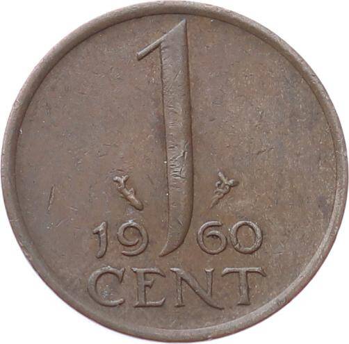 Hollanda 1 Cent 1960 ÇT YMP10990 - 1
