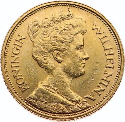 Hollanda 5 Gulden 1912 Altın ÇİL Wilhemina YMP10923 #463 - 1