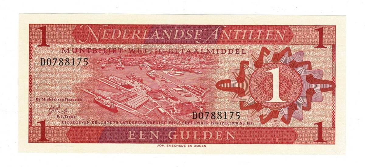 Hollanda Antilleri 1 Gulden 1970 ÇİL YKP8410 - 1