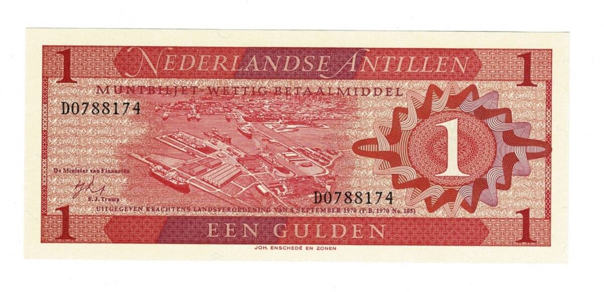 Hollanda Antilleri 1 Gulden 1970 - ÇİL YKP8935 - 1