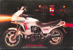 Honda CX 500 Turbo Kartpostal (Küçük Boy) KRT23907 - Gökçekoleksiyon