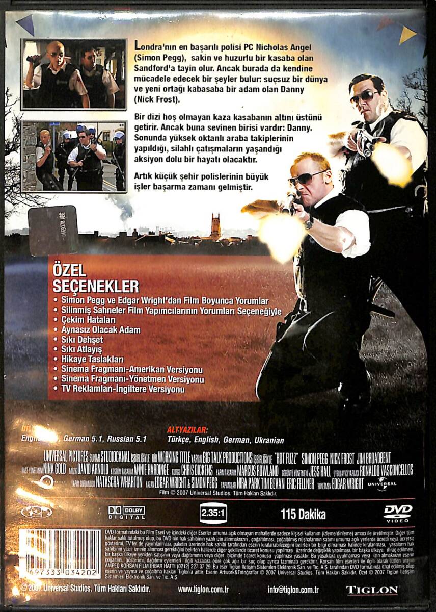 Hot Fuzz DVD Film (İkinci El) DVD2504 - 2