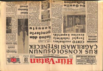 Hür Vatan Gazetesi 10 Eylül 1961 - Cemal Madanoğlu Siyasete Hala Küskün GZ97083 - 1