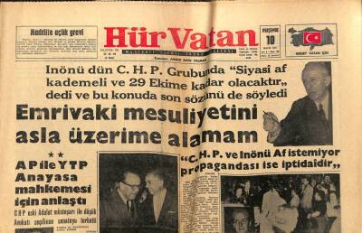 Hür Vatan Gazetesi 10 Mayıs 1962 - Dış Yardım 1963 Yılında Başlıyor GZ97014 - 1