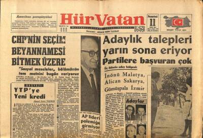 Hür Vatan Gazetesi 11 Eylül 1961 - Esnaf 5 Bin Lira Kredi Alabilecek GZ97082 - 1