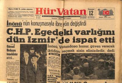 Hür Vatan Gazetesi 12 Ekim 1961 - Ermeni Patrikliğine Ş.Kalustyan Seçildi GZ97164 - 1