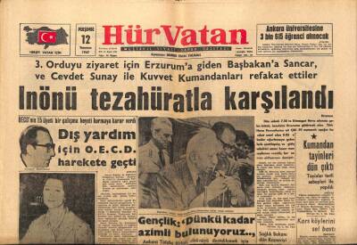 Hür Vatan Gazetesi 12 Temmuz 1962 - Sümerbankta İşçiler Eylem Yaptı GZ89835 - 1