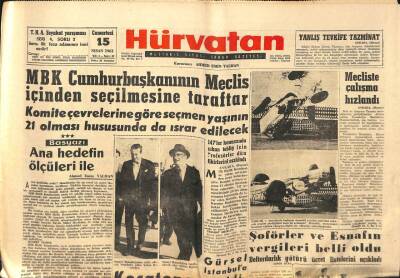 Hür Vatan Gazetesi 15 Nisan 1961 - İlk Feza Yolcusu Gagarin Kruşçef İle GZ89983 - 1