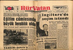 Hür Vatan Gazetesi 15 Temmuz 1962 - Eğitim Camiasında Büyük Ferahlık Oldu GZ64989 - 2
