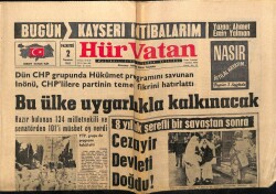 Hür Vatan Gazetesi 2 Temmuz 1962 - Cezayir Devleti Doğdu! GZ64993 - 1
