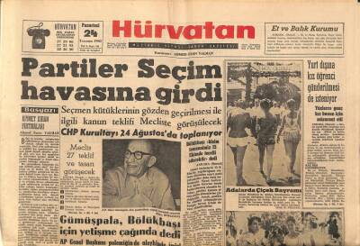 Hür Vatan Gazetesi 24 Temmuz 1961 - Iraklı Mülteciler İçin Sınıra Bir Heyet Gitti GZ97123 - 1