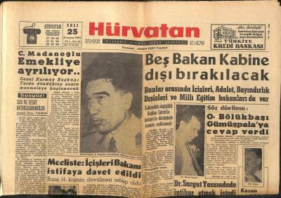Hür Vatan Gazetesi 25 Temmuz 1961 - Tunuslu Kadınlar Cepheye Gidiyor GZ97122 - 1