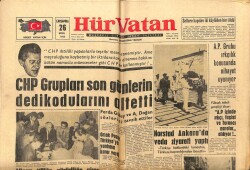 Hür Vatan Gazetesi 26 Eylül 1962 - CHP Gurupları Son Günlerin Dedikodularını Altetti GZ64995 - 2