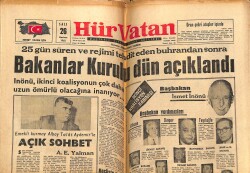 Hür Vatan Gazetesi 26 Haziran 1962 - Kennedy, De Gaulle Ve Kruşçef Yargılanacak - Barzani Başarıya Ulaşabilecek Mi? - Eve Eden Şöhret Yolunda GZ143351 - 2