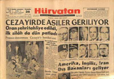 Hür Vatan Gazetesi 26 Nisan 1961 - Emekli Orgeneral Fazıl Bilge Dün Vefat Etti GZ89972 - 1