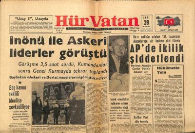 Hür Vatan Gazetesi 29 Mayıs 1962 - Oflu Mehmet İsraillilere Dalyanı Öğretecek GZ89839 - 1