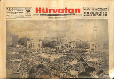 Hür Vatan Gazetesi 29 Nisan 1961 - 28 Nisanı Milletçe Kutladık GZ89970 - 1