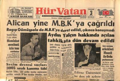 Hür Vatan Gazetesi 3 Eylül 1961 - Ragıp Gümüşpala MBKya Davet Edildi GZ97090 - 1