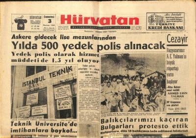 Hür Vatan Gazetesi 3 Haziran 1961 - Türkiyede 100 Kişiden 2,4ü Veremli GZ89844 - 1