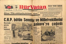 Hür Vatan Gazetesi 30 Eylül 1962 - Jandarmalar İle 200 Köylü Çatıştı GZ64981 - 1