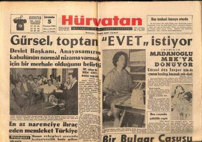 Hür Vatan Gazetesi 5 Temmuz 1961 - En Az Narenciye İhraç Eden Ülke Türkiye GZ97141 - 1
