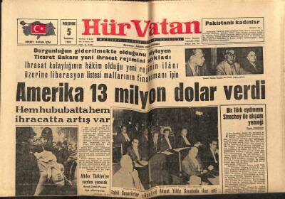 Hür Vatan Gazetesi 5 Temmuz 1962 - Sabri Kiraz Hacettepeyi Tercih Etti, Tuncay Fenerbahçe İle Mukavele İmzaladı GZ97025 - 1
