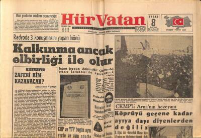 Hür Vatan Gazetesi 8 Ekim 1961 - M. Ali Aytaç Tevkif Edildi GZ97108 - 1