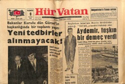 Hür Vatan Gazetesi 9 Temmuz 1962 - Bekçi İle Muhtar Kız Kaçırdı GZ64982 - 2