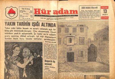 Hüradam Gazetesi 13 Mart 1959 - Irakta Büyük İhtilal GZ109697 - 1