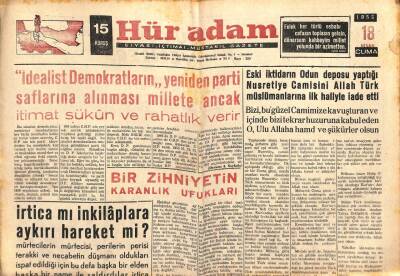 Hüradam Gazetesi 18 Nisan 1958 - İslam Dininde Reform Yani Protestanlık Olur Mu ? GZ109710 - 1