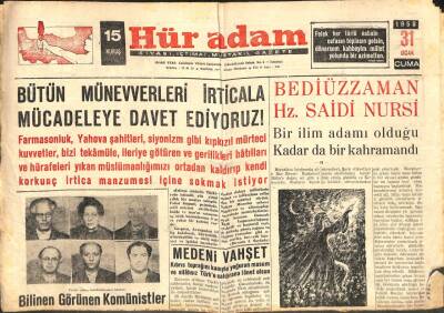 Hüradam Gazetesi 31 Ocak 1958 - Kâğıt Fabrikası Umum Müdürü Sayın Enver Beye Açık Mektup GZ109712 - 1
