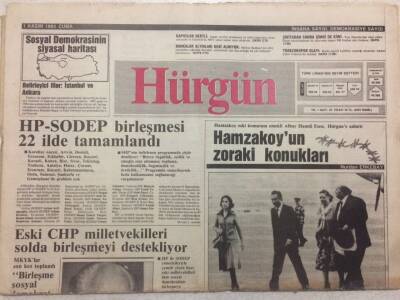 Hürgün Gazetesi 1 Kasım 1985 - Hamzakoyun Zoraki Konukları GZ52086 - 1