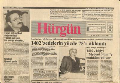 Hürgün Gazetesi 16 Ekim 1985 - Brigitte Bardot Kan Kanseri Mi ? GZ115417 - 1