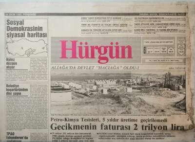 Hürgün Gazetesi 24 Ekim 1985 Özal ABDde Enflasyona Zam Yaptı -GZ33255 - 1