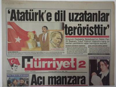 Hürriyet 2 Gazetesi 18 Kasım 1994 -Doğu İllerinde Öğrenciler Okula Kızakla Gidip Geliyor Acı Manzara - GZ16949 - 1