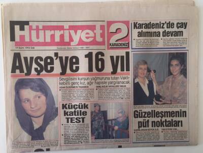 Hürriyet 2 Karadeniz Gazetesi 19 Ekim 1993 - Samsunda Eylem Günü Belediyecilerle Öğretmen Ve Üniversiteliler Ayaktaydı - GZ16975 - 1