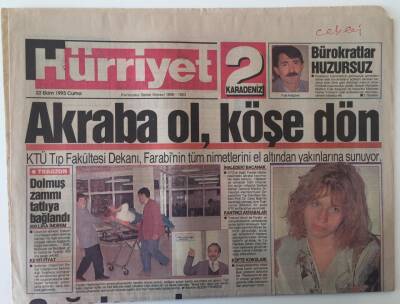 Hürriyet 2 Karadeniz Gazetesi 22 Ekim 1993 - Trabzon Limanından BDYye Hergün 2 Milyarlık Mal Gidiyor - GZ16978 - 1
