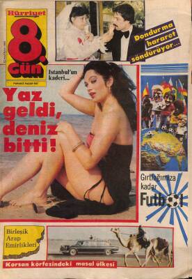 Hürriyet 8. Gün Dergisi 20 Haziran 1982 - Dondurma Hararet Söndürüyor... DRG1510 - 1