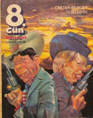 Hürriyet 8. Gün Dergisi 26 Ekim 1980 - Ekranda Şöhretler Geçidi... - Türkan Şoray - Nükhet Duru - Erol Evgin KTP3208 - 1