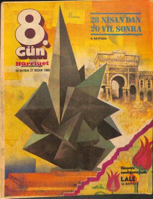 Hürriyet 8. Gün Dergisi 27 Nisan 1980 - 28 Nisandan 20 Yıl Sonra KTP3229 - 1