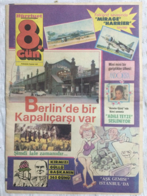 Hürriyet 8. Gün Pazar Eki 9 Mayıs 1982 - Berlinde Bir Kapalıçarşı Var - GZ19983 - 1